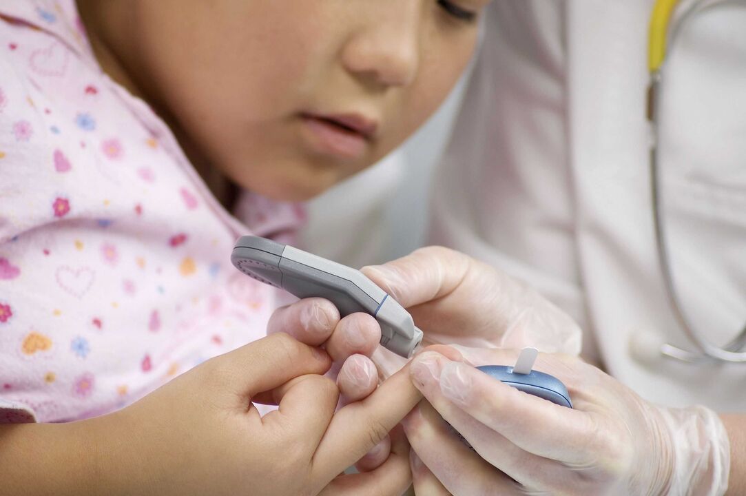 As crianças podem herdar diabetes de parentes próximos